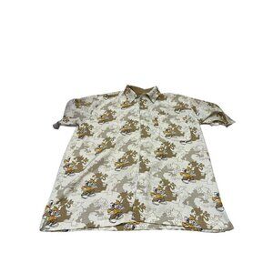 Collection RAWBLUE Shirt Mens XL Button Up Hawaiian Mouse Ghost Shadows